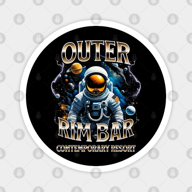 Outer Rim Bar and Lounge Contemporary Resort Florida Orlando Magnet by Joaddo